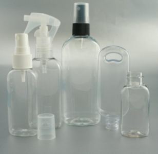 Oval shaped crystal clear PET bottles from Neville and More